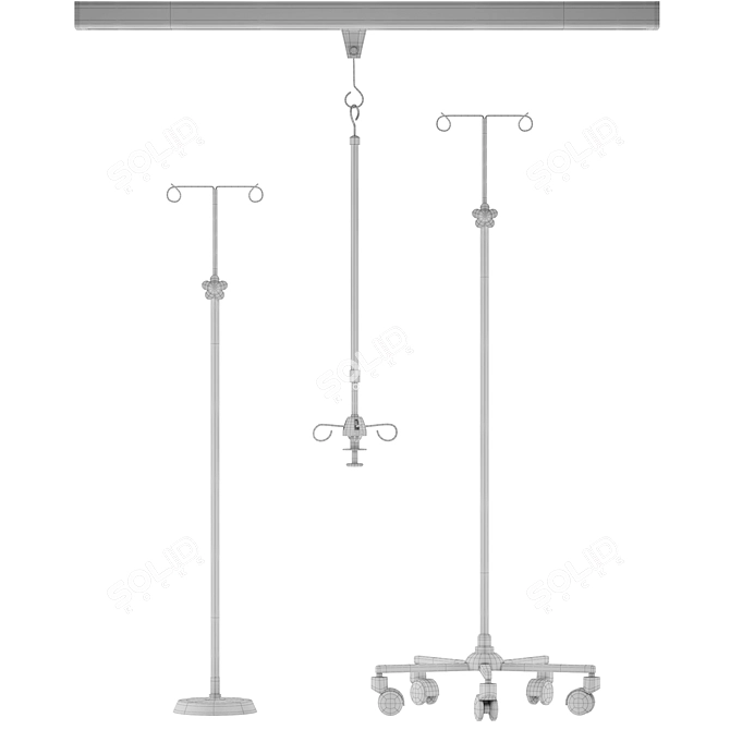 SALINE Hospital Equipment: Advanced Medical Solution 3D model image 5