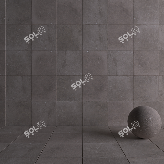  Flaviker Nordik Stone Sand 60x60 - Premium Floor Collection 3D model image 4