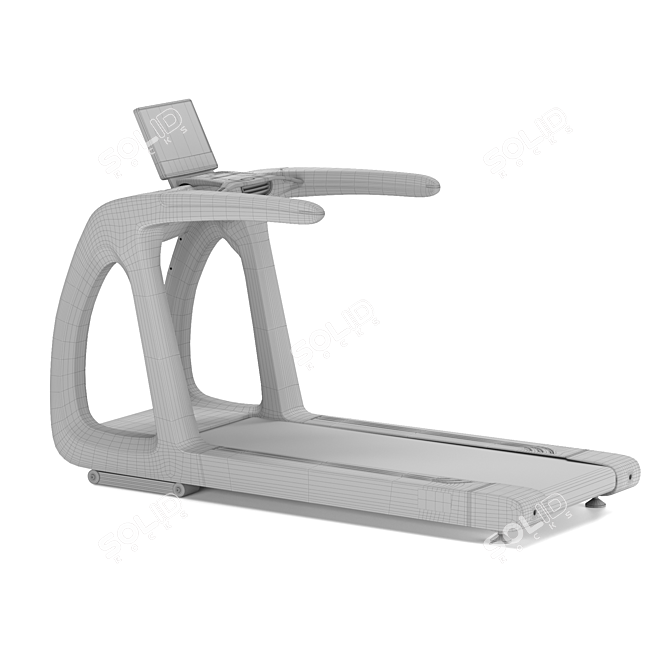 AnyFit Al-5R Electric Treadmill 3D model image 4