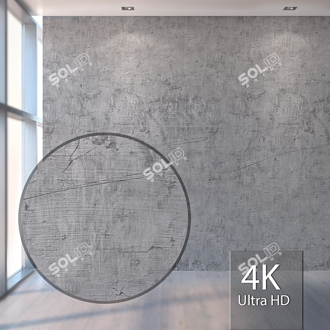 Seamless Plaster Texture: High Resolution, Detailed 3D model image 1