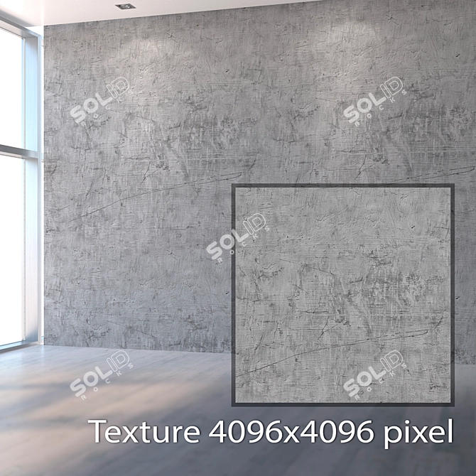 Seamless Plaster Texture: High Resolution, Detailed 3D model image 2