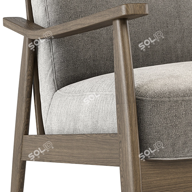 Modern Minimalist Chair 05 3D model image 4