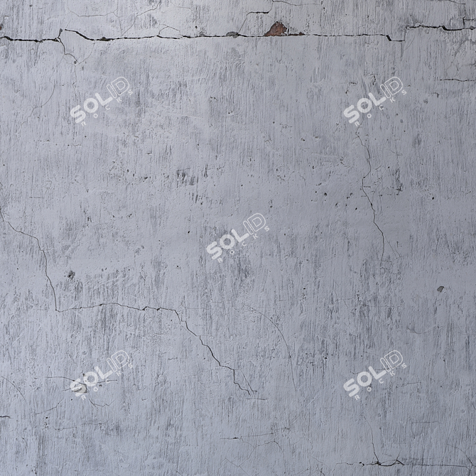 Cracked Wall Texture 1063 3D model image 4