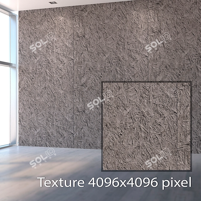 Title: Seamless OSB Wood Texture 3D model image 2