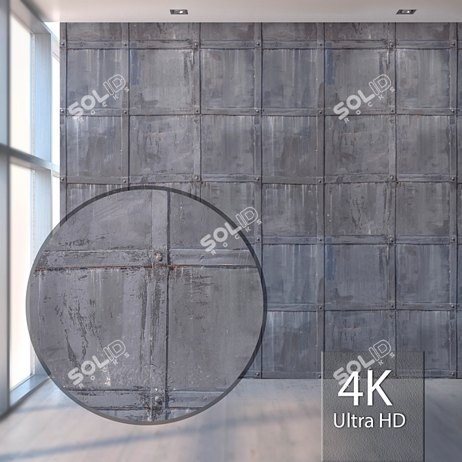 Seamless Metal Texture - High Resolution 3D model image 5