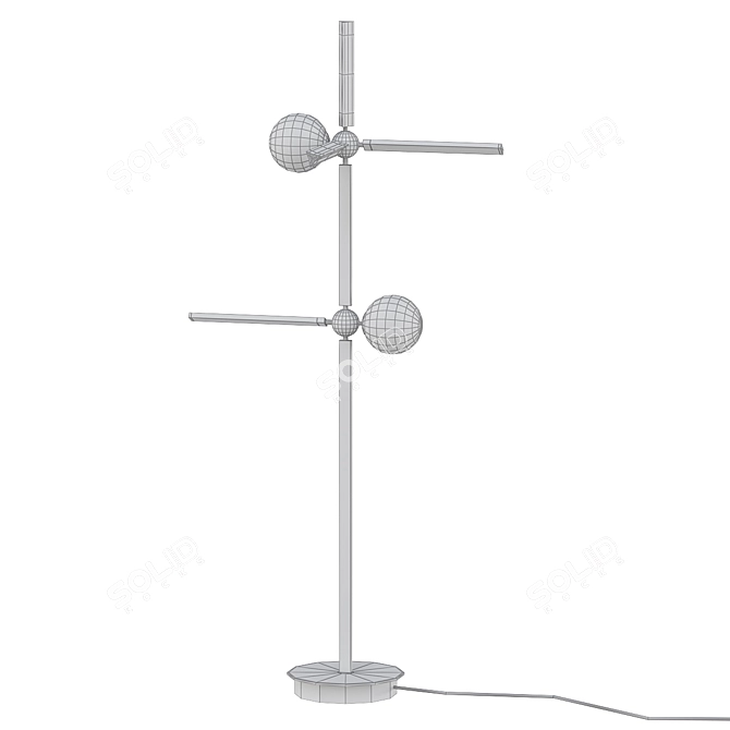 Whimsical Wood Pinocchio Flooring 3D model image 2