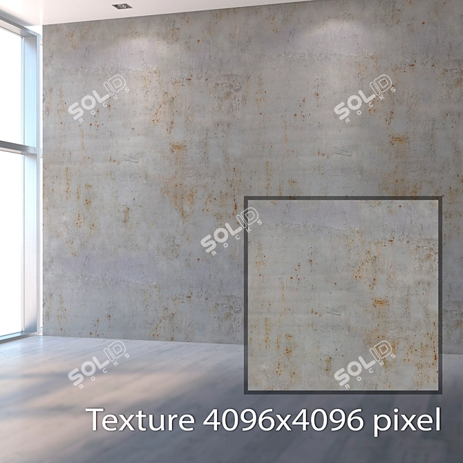Seamless Metal Texture with High Resolution 3D model image 2