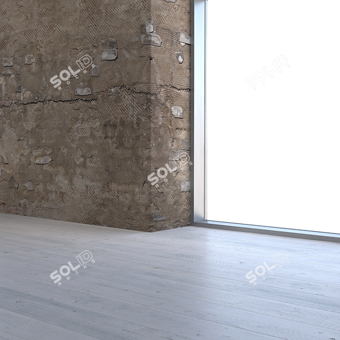 Handcrafted Seamless Plaster Texture 3D model image 3