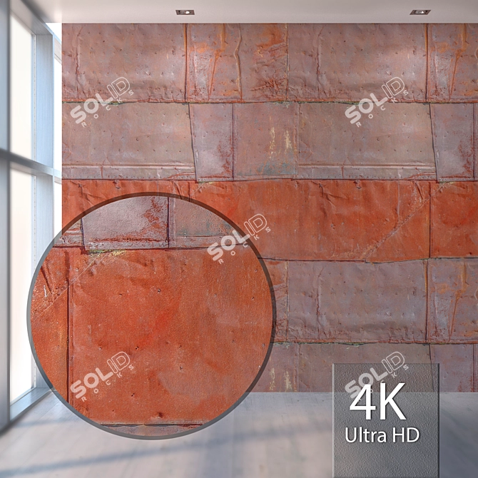 Rustic Metal Texture Pack 3D model image 1