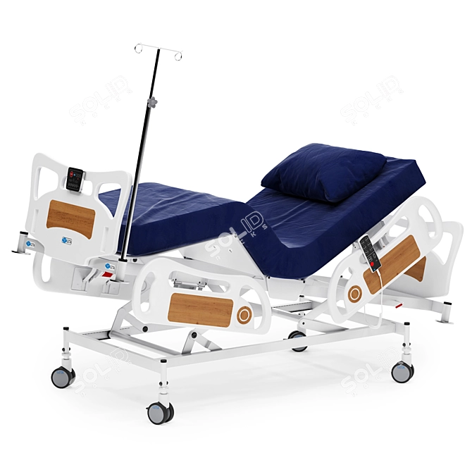 Advanced ICU Bed: Futuristic Rigged Hospital Equipment 3D model image 2