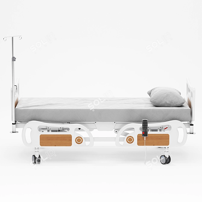 Advanced ICU Bed: Futuristic Rigged Hospital Equipment 3D model image 3