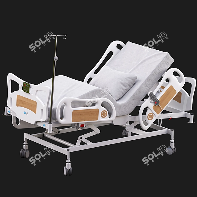 Advanced ICU Bed: Futuristic Rigged Hospital Equipment 3D model image 6