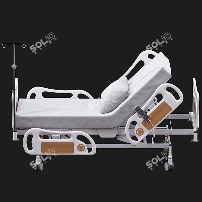 Advanced ICU Bed: Futuristic Rigged Hospital Equipment 3D model image 7