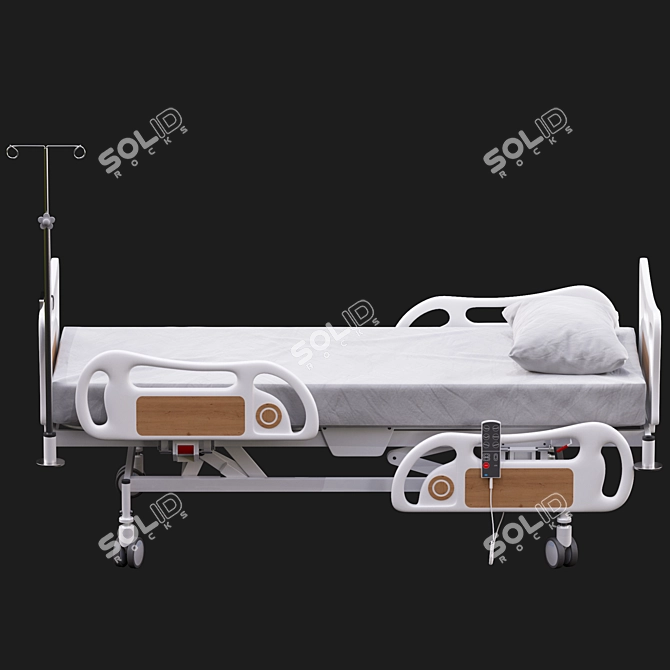 Advanced ICU Bed: Futuristic Rigged Hospital Equipment 3D model image 8