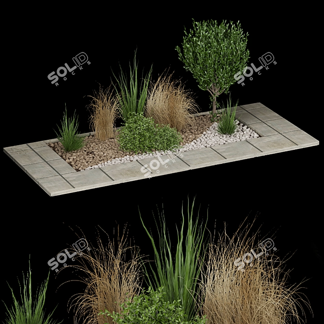Volume 98 Plant Collection: High-Quality Textures & Materials 3D model image 4