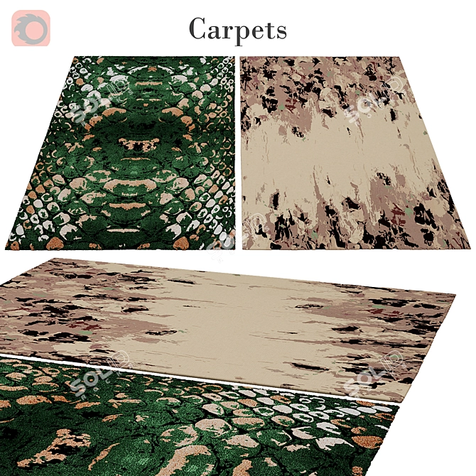 Poly Vets: 3,888 4,004 Rug 3D model image 1