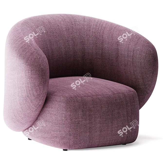 Sleek Swell Armchair by Grado 3D model image 1