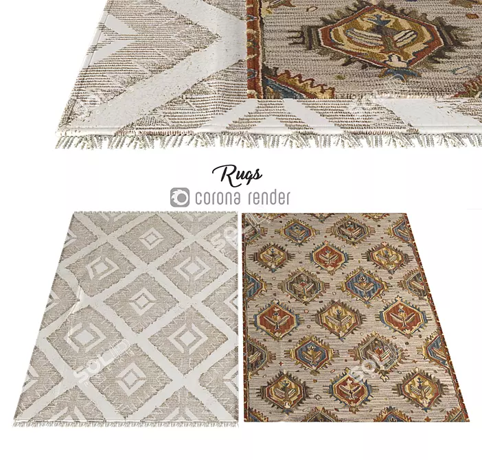 Elegant Carpets for Luxurious Décor 3D model image 1