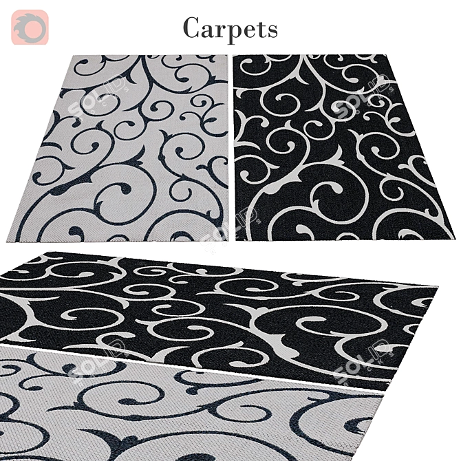 Luxury Polys Rug 318 3D model image 1