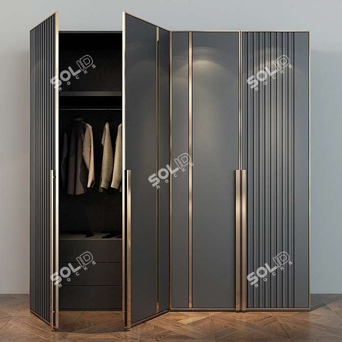 Stylish Cabinet Furniture 3D model image 1