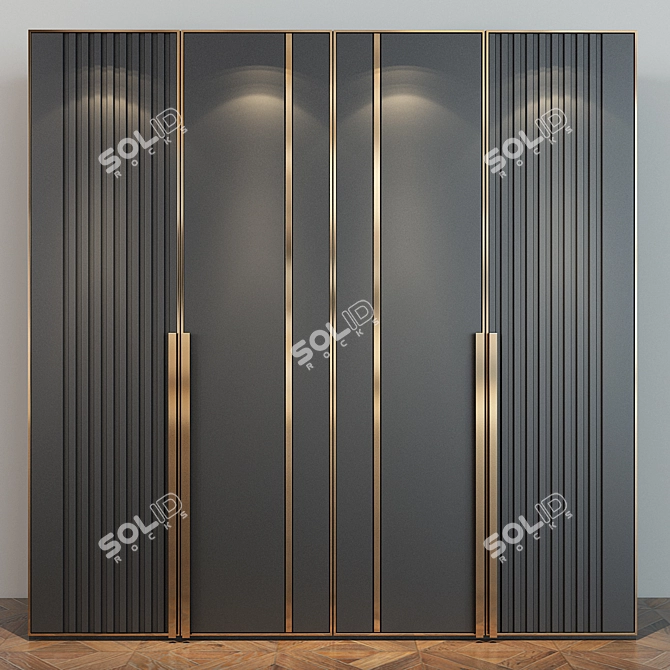 Stylish Cabinet Furniture 3D model image 2