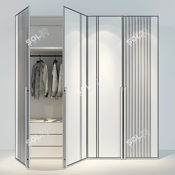 Stylish Cabinet Furniture 3D model image 3