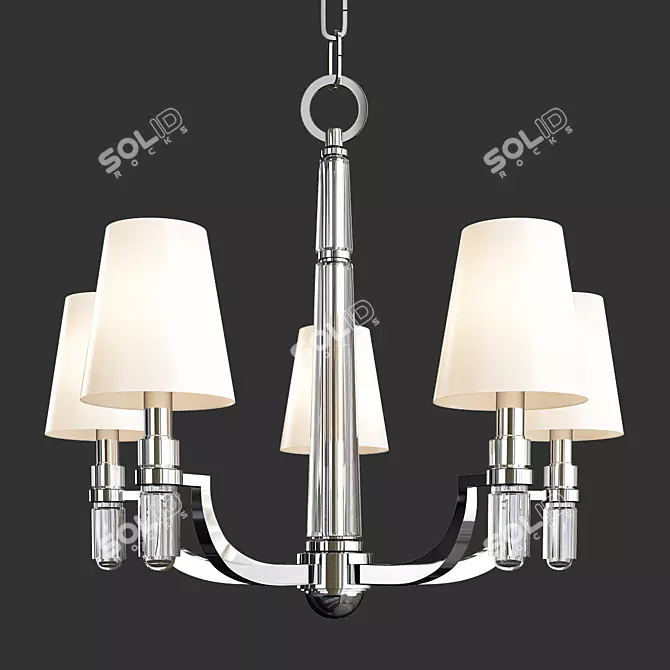 Elegant Dayton Chandelier 3D model image 1