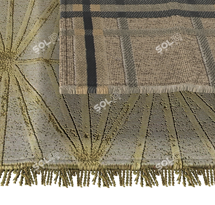 Luxury Velvet Carpets 3D model image 2
