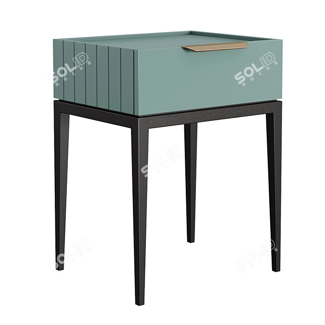 Metropolitan Bedside Table 3D model image 2
