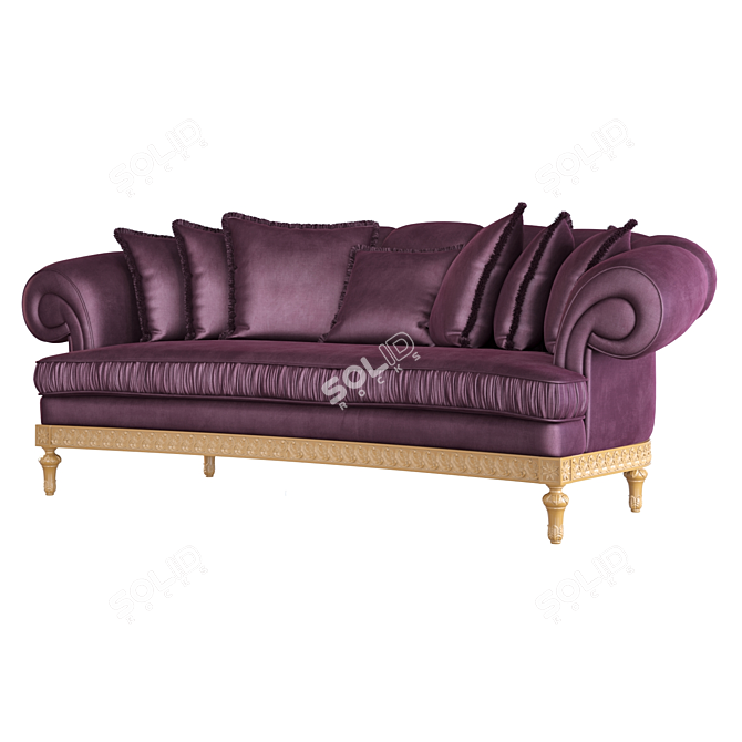 Roberto Giovannini Neoclassical Italian Sofa 3D model image 1