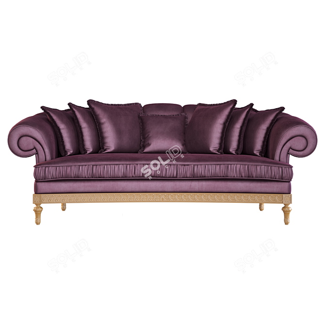 Roberto Giovannini Neoclassical Italian Sofa 3D model image 2