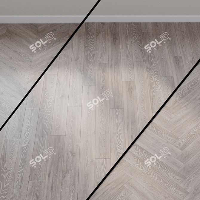 Natural Classic Bouldor Oak Laminate 3D model image 1