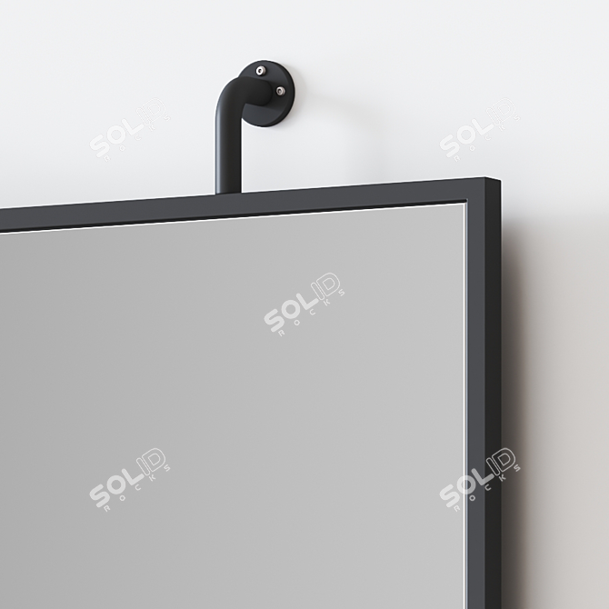 Industrial Pipe Wall Mirror 3D model image 3