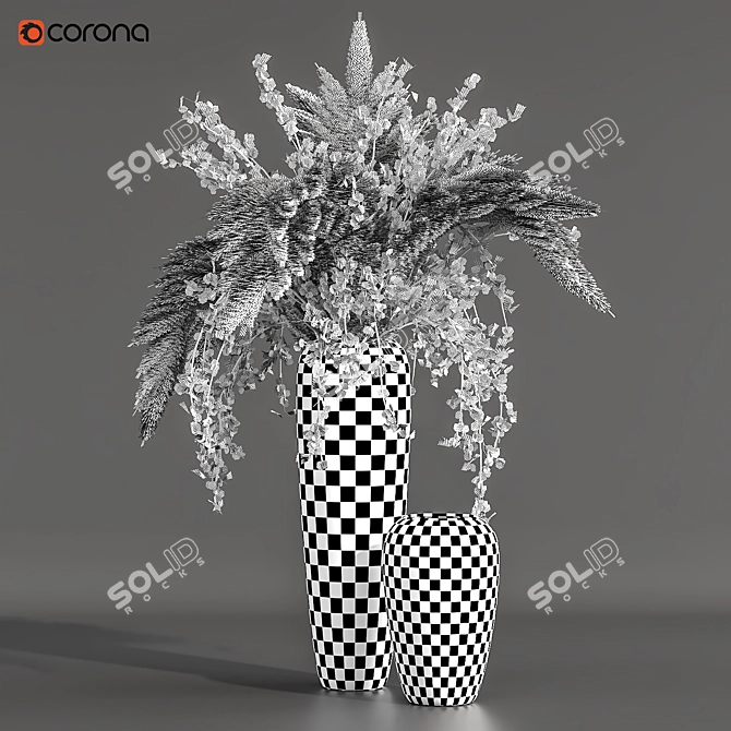 Elegance in Bloom: Flower Pot 05 3D model image 4