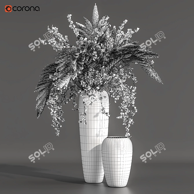 Elegance in Bloom: Flower Pot 05 3D model image 5