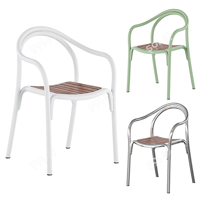 Soul Outdoor Chair: Stylish & Durable 3D model image 1