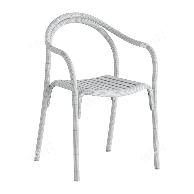 Soul Outdoor Chair: Stylish & Durable 3D model image 5