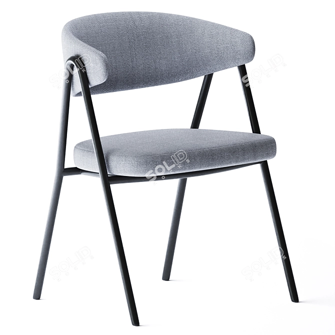 Chic Chia Chair: Sleek and Stylish 3D model image 1