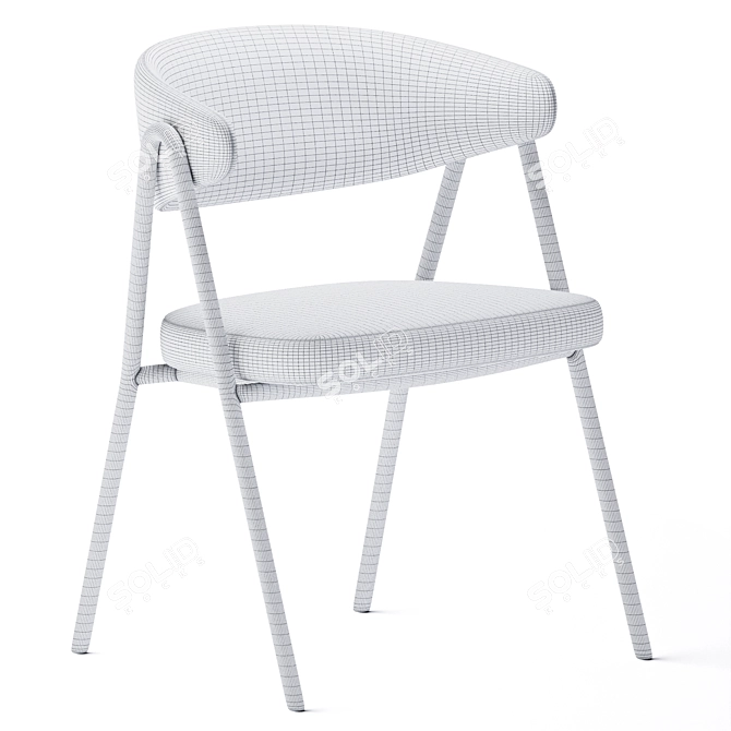 Chic Chia Chair: Sleek and Stylish 3D model image 3