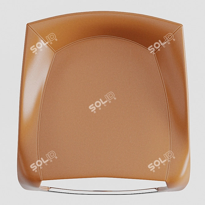 Elegant Leaf 2081 Bar Stool 3D model image 3