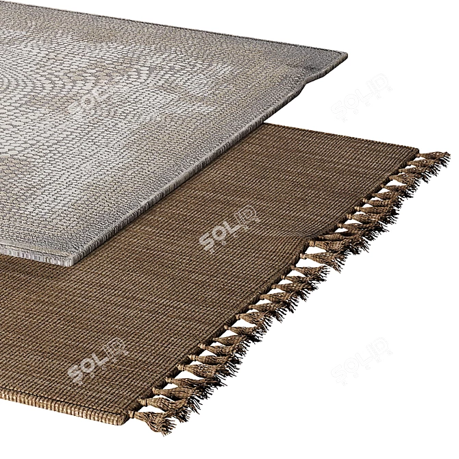 Stylish Poly Carpets 3D model image 2