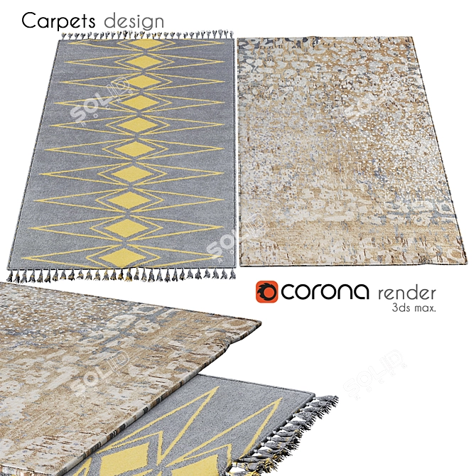 Soft Fiber Floor Covering 3D model image 1