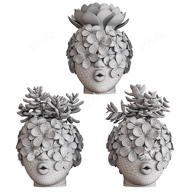 Customizable 3D Bouquet Set 3D model image 3