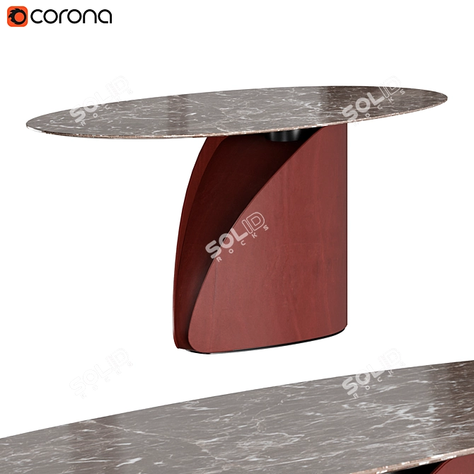 Ditre Italia CENTRAL PARK | Stylish Sculptural Table 3D model image 2