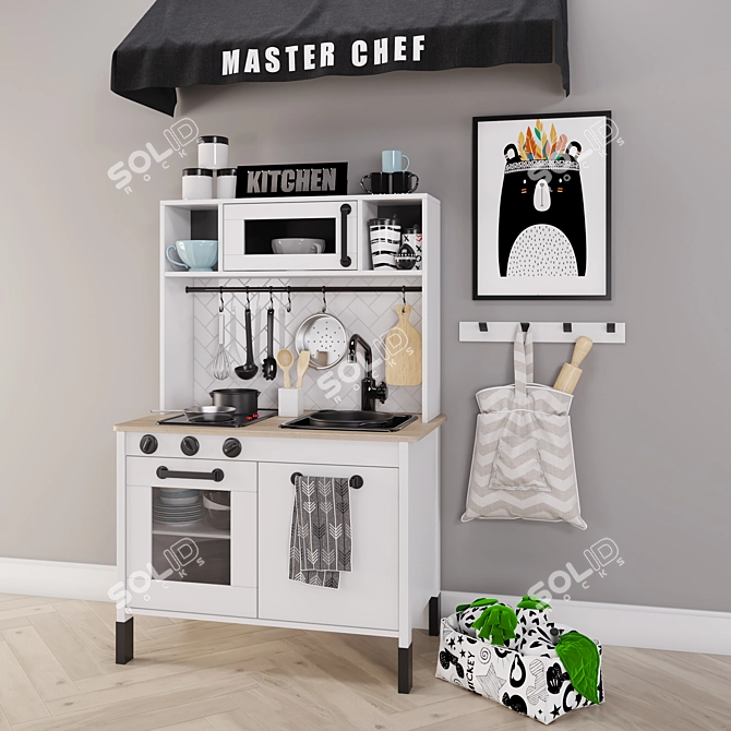 IKEA Kids Kitchen: Interactive Pretend Playset 3D model image 3