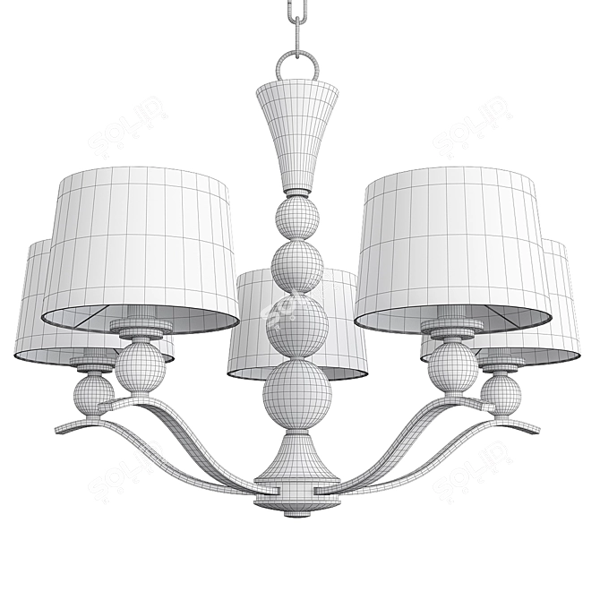 Elegant Rondo Chandelier for Luxurious Interiors 3D model image 2