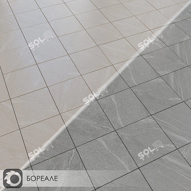 Boreale Ceramic Floor Tiles 30x30 3D model image 2