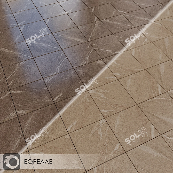 Boreale Ceramic Floor Tiles 30x30 3D model image 5