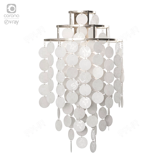 Modern Pearl Wall Lamp - Fun 1WM 3D model image 4