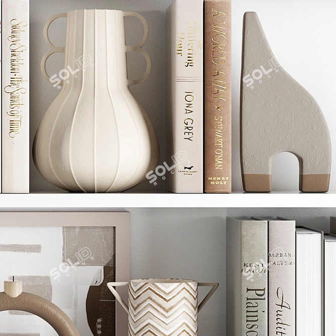 Premium Polygonal Model Decoration Set 3D model image 4